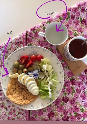 عکسی از دستور صبحانه رژیمی