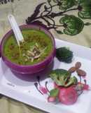 Broccoli almonds creamy soup