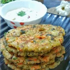 A picture of Masala rice paratha.