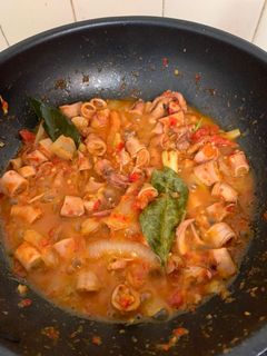 Foto resep Cumi asin balado