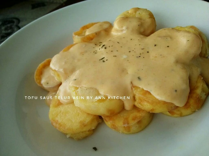 Langkah Gampang Menyiapkan Resep Tofu saus telur asin yang Sempurna Anti Ribet, Uenak Banget