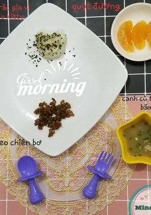 Hình của món Thịt heo băm chiên bơ -ăn dặm.