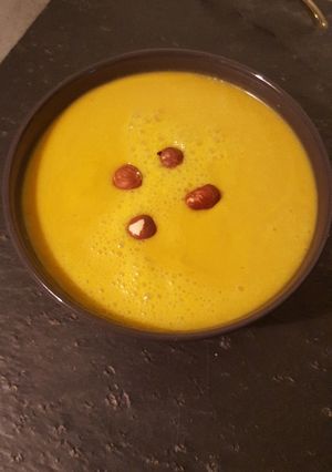 Une photo de Velouté carotte-butternut-coco