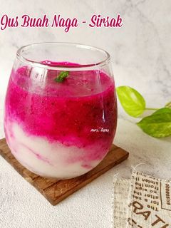 Foto resep Jus Buah Naga Sirsak