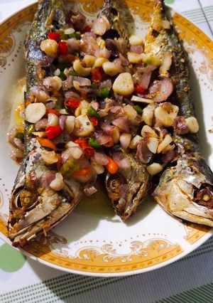 Foto resep Ikan asin sambal bawang pedas