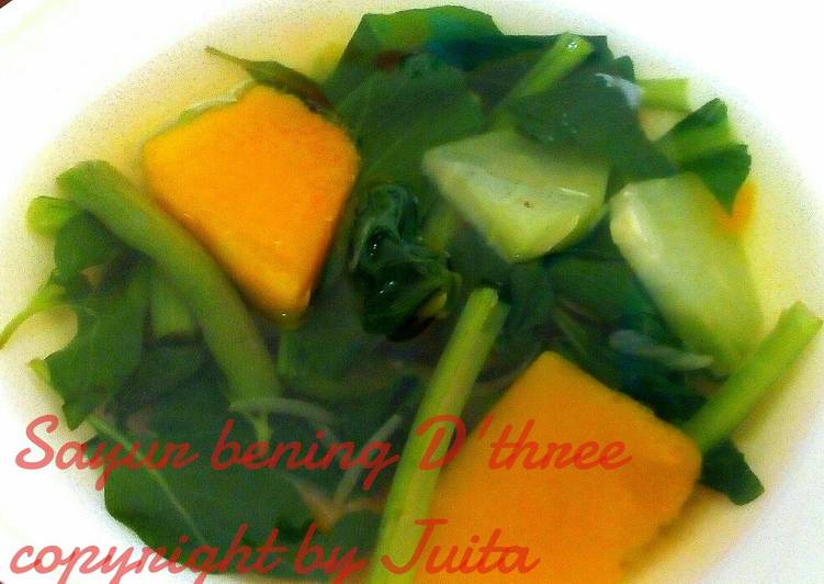 Resep Sayur bening/ bumbu kunci, Sempurna