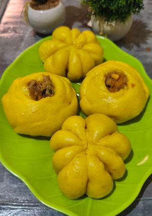 Foto resep Bakpao Labu Kuning Isi Ayam Sayur