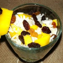 A picture of Mango Rice Pudding.