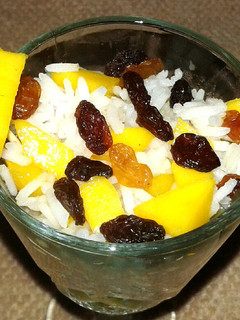 A picture of Mango Rice Pudding.