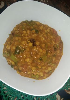A picture of Spicy chana daal.