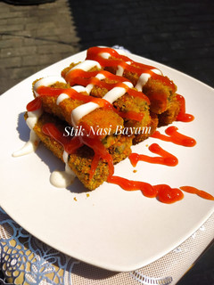 Foto resep Stik Nasi Bayam