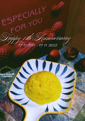 Gambar Pulut Kuning Lemak Manis Kukus Mudah