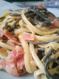 Una foto de Pasta a la carbonara sin nata