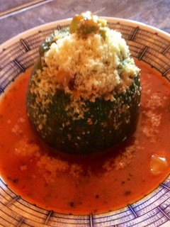 Una foto de Zapallito italiano relleno
