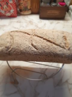Gluténmentes kenyér barna rizslisztből recept fotója