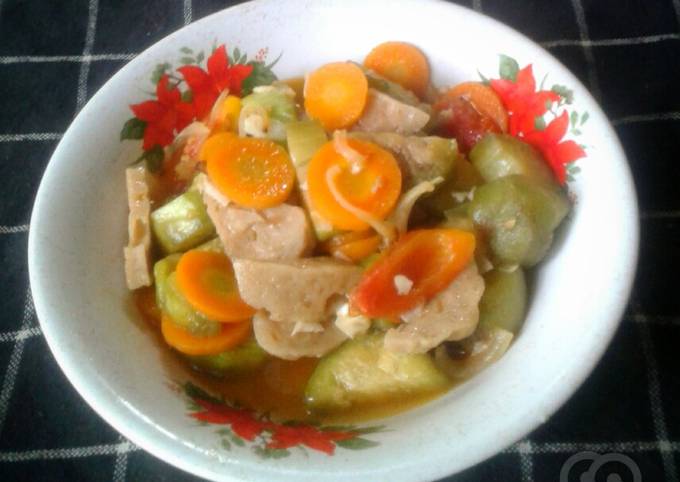 Resep Tumis terong wortel bakso yang Sempurna