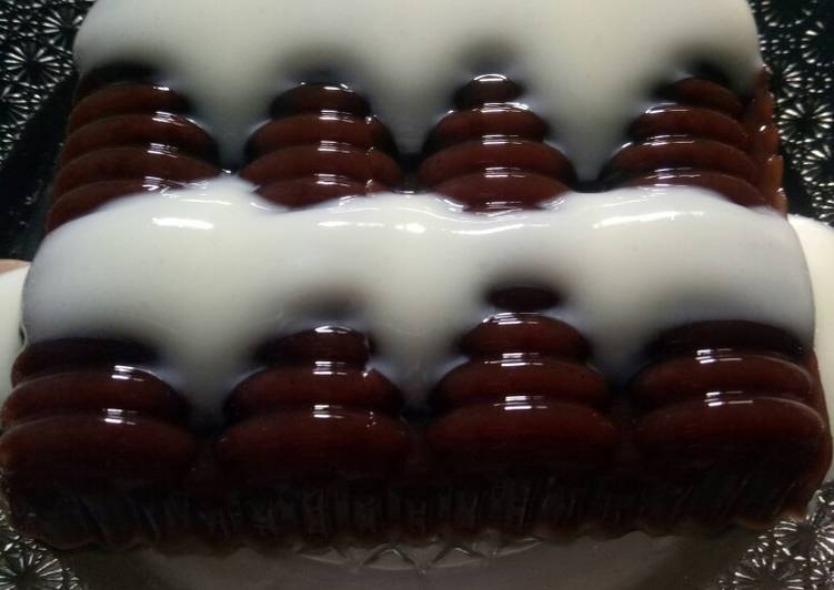 Cara ramu Puding coklat dan saus fla  yang Enak Banget