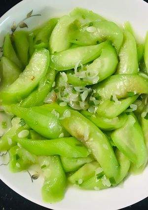 Hình của món Mướp hương xào.