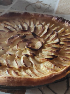 Una foto de Tarta de manzana de hojaldre