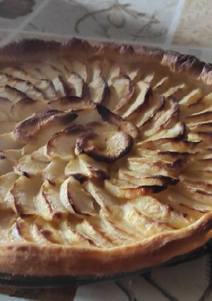 Una foto de Tarta de manzana de hojaldre