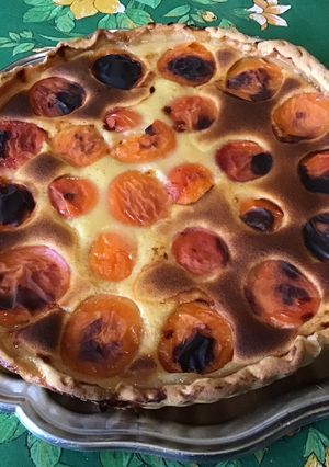 Une photo de Tarte aux abricots, vanille et manzana