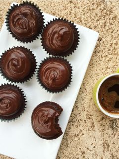 A picture of Moist chocolate cupcakes.