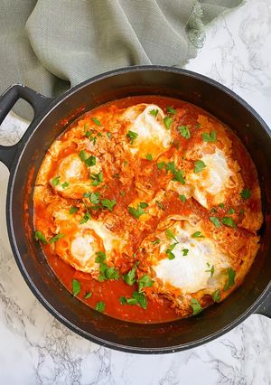 A picture of Shakshuka 🌶️.