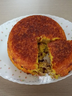 عکسی از دستور ته چین مرغ و زرشک