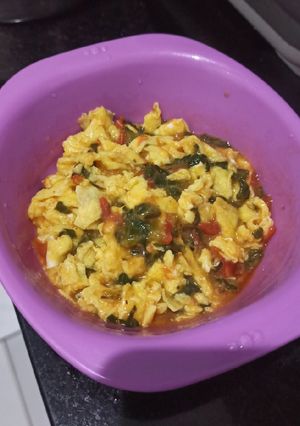 Foto resep Scrambled Egg and Tomato (MPASI 11M)