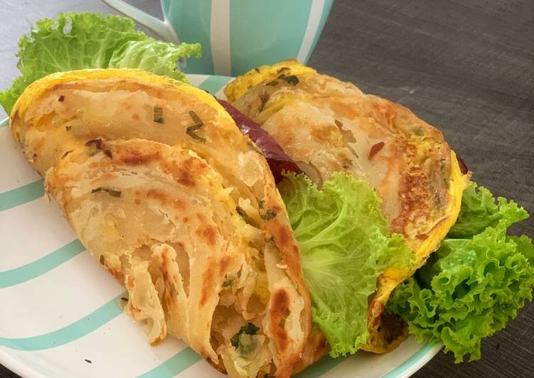 Langkah Mudah untuk Menyiapkan Scallion Sandwich (Flaky Scallion Pancake) yang Bisa Manjain Lidah