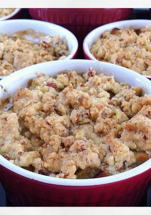 Una foto de Crumble de manzana