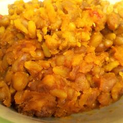 Scotch Bonnet Flavoured Beans and Rice 😘 A picture of Scotch Bonnet Flavoured Beans and Rice 😘.