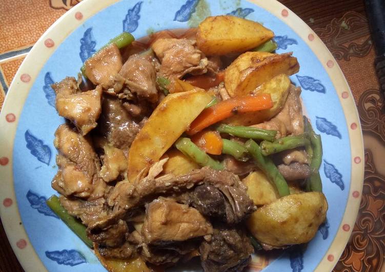 Steak Ayam kuah
