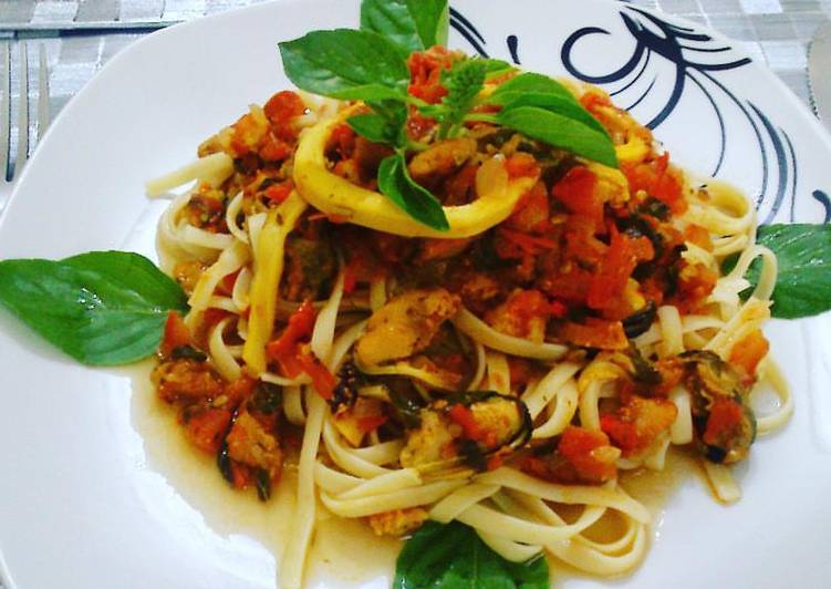 Spaghetti di frutti di Mare - Tudogosreceitas