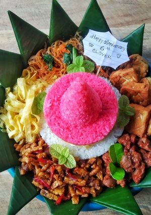 Foto resep Tumpeng Nasi Uduk khas Betawi