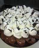 Torta brownie con dulce de leche y merengue 😋