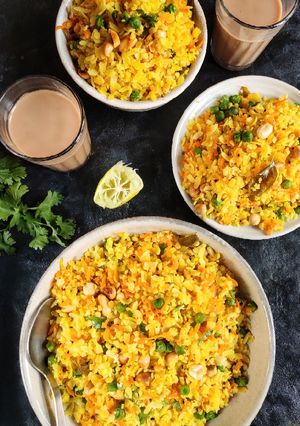 A picture of Vegetable poha.