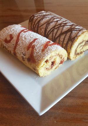 Une photo de Roulée nutella et cerise