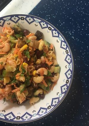 صورة لوصفة سلطه المكرونه بالدجاج🥗