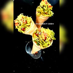 A picture of Softy cone bhel.