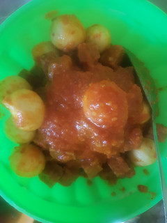 Foto resep Tempe+telur puyuh balado