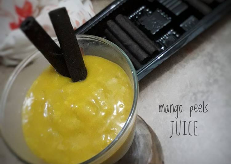Bagaimana Menyiapkan Mango peels juice yang Menggugah Selera