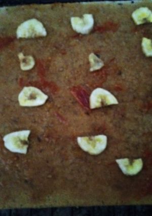 Una foto de Tarta vegana de fruta y nuez 🌹😊