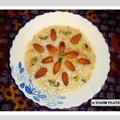 A picture of Meethi seviyan (vermicelli kheer).