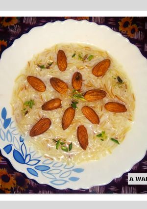 A picture of Meethi seviyan (vermicelli kheer).