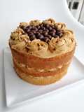 Reina Manjar. Bizcocho de vainilla con frosting de manjar