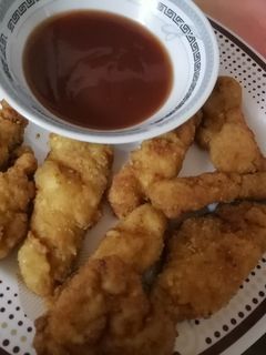 صورة لوصفة أصابع صدور دجاج المقرمشه مثل طريقة مطاعم واحلى بعد 😋🍗🍗