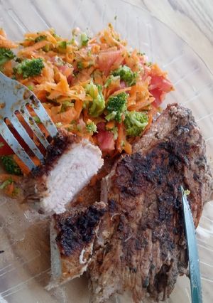 Una foto de Tapa de asado (de cerdo) a la parrilla