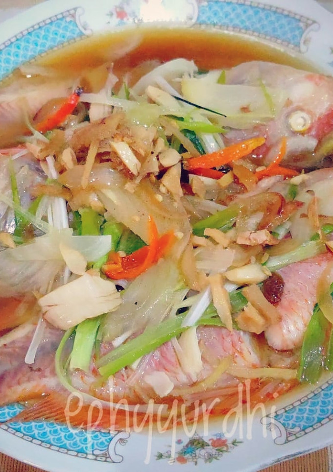 Foto resep Ikan Nila Kukus Kuah Jahe