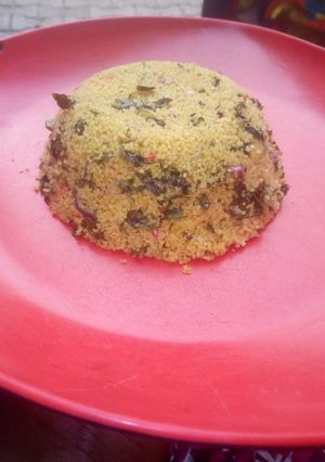 A picture of Dambun cous cous.